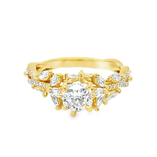 Lab Grown Nature Inspired Diamond Ring