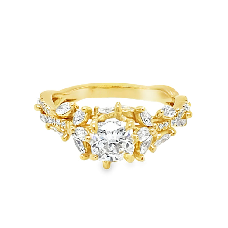 Lab Grown Nature Inspired Diamond Ring