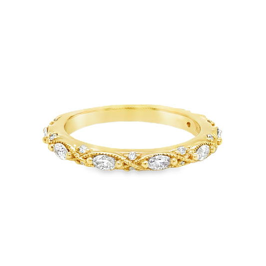 .33TCW 18K Diamond Band