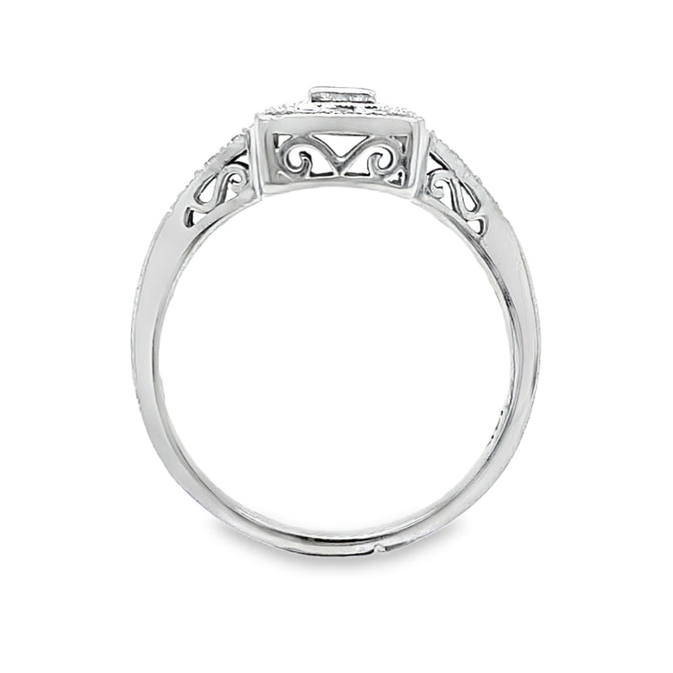 Diamond Art Deco Inspired Ring