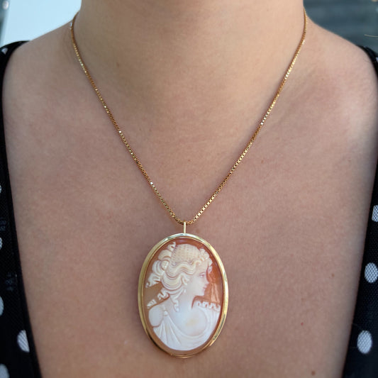 Large Cameo Pin/Pendant