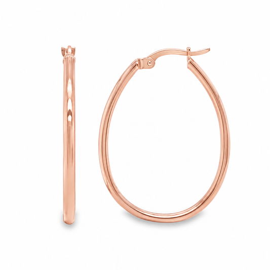 Thin Rose Gold Hoops