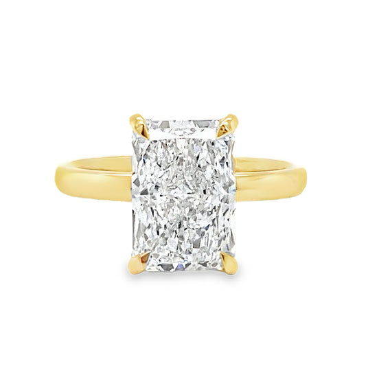3.12TCW Lab Grown Solitaire Ring