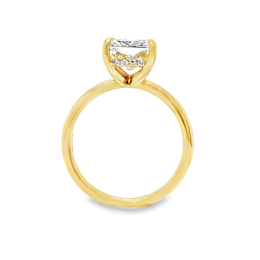 3.12TCW Lab Grown Solitaire Ring
