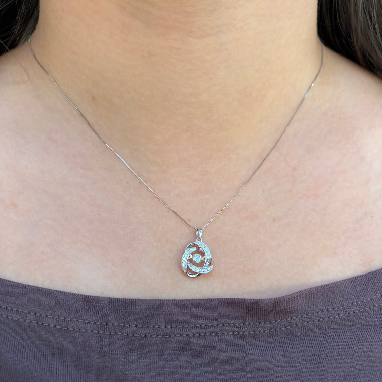 Dancing Diamond Necklace