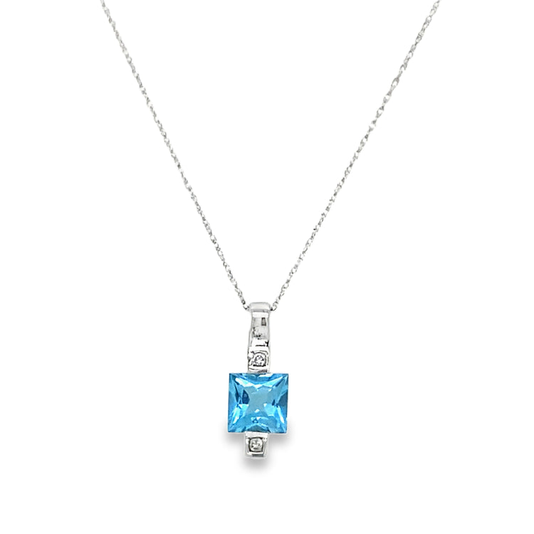 Topaz & Diamond Necklace