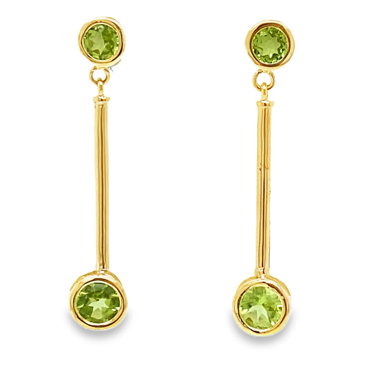 Peridot Drop Earrings