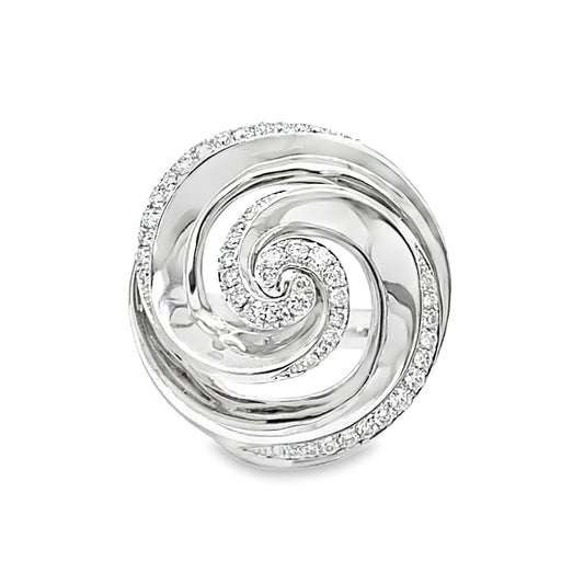 Diamond Swirl Ring