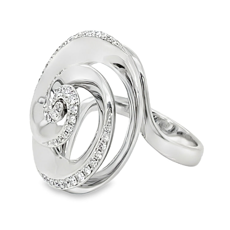 Diamond Swirl Ring