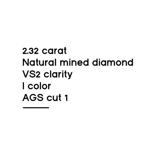 2.32CT Round Brilliant Cut Diamond