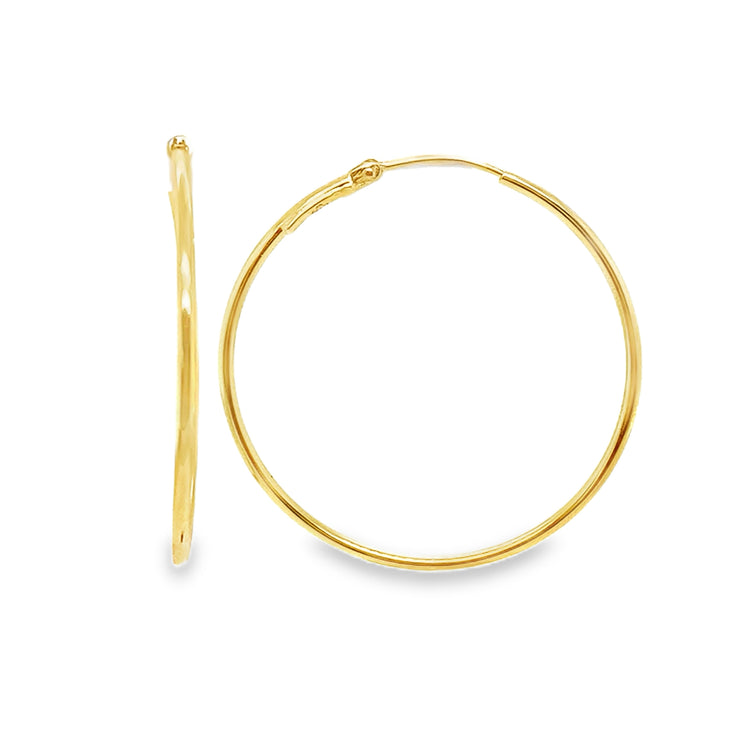 Thin Gold Hoops