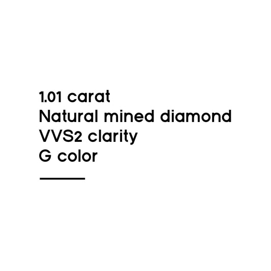 1.01CT Round Brilliant Cut Diamond