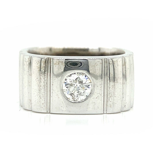 Wide Diamond Band
