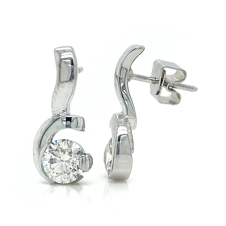 1.40TCW Diamond Earrings