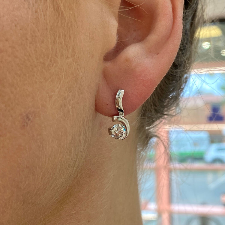 1.40TCW Diamond Earrings