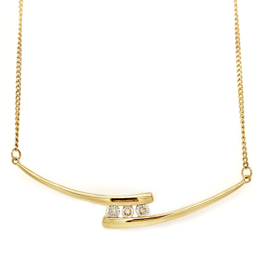 Diamond Bar Necklace