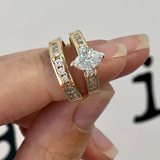 Marquise Diamond Wedding Set