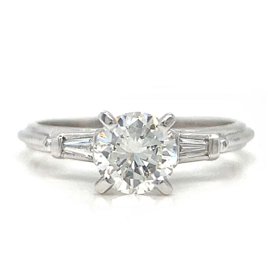 Baguette Accent Diamond Ring