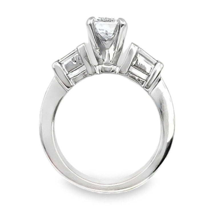 1.73TCW Radiant & Baguette Cut Diamond Ring