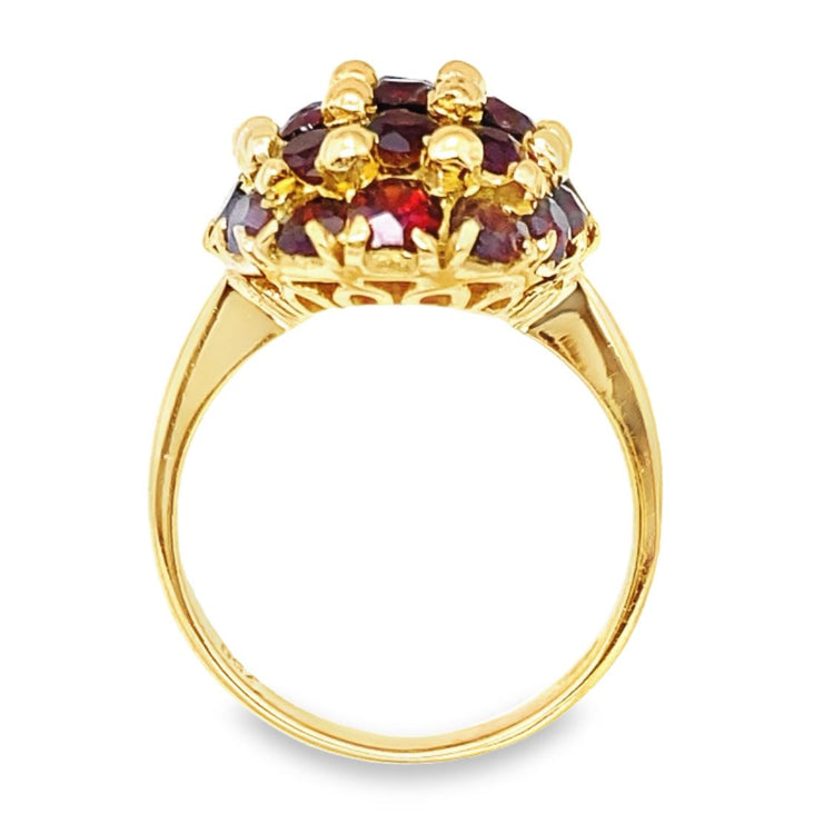 Garnet Oval Dome Ring