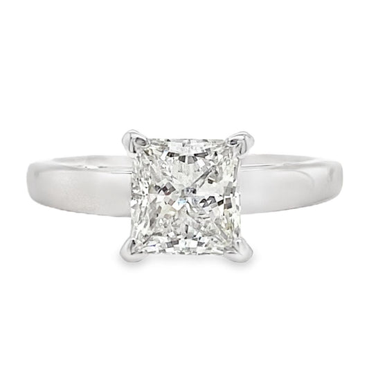 1.53CT Classic Princess Cut Diamond Ring
