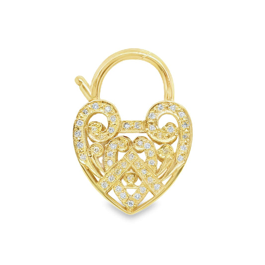 Filigree Diamond Heart Pendant