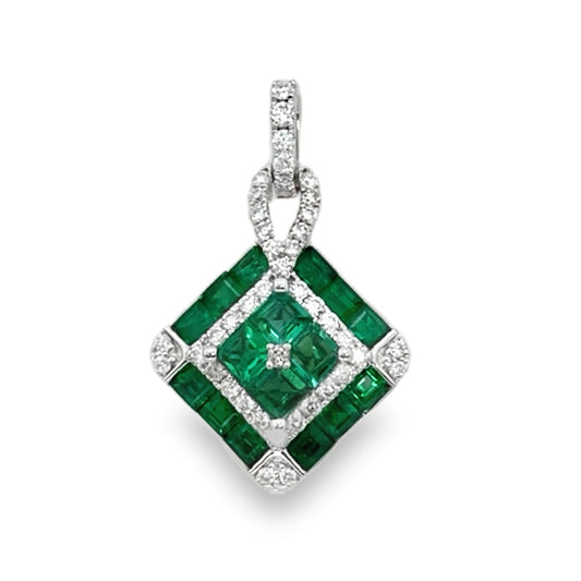 Emerald & Diamond Pendant