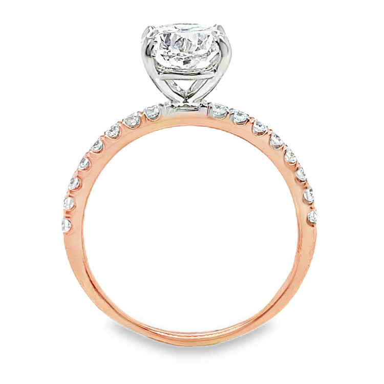 1.96TCW Oval Diamond Ring by Simon G