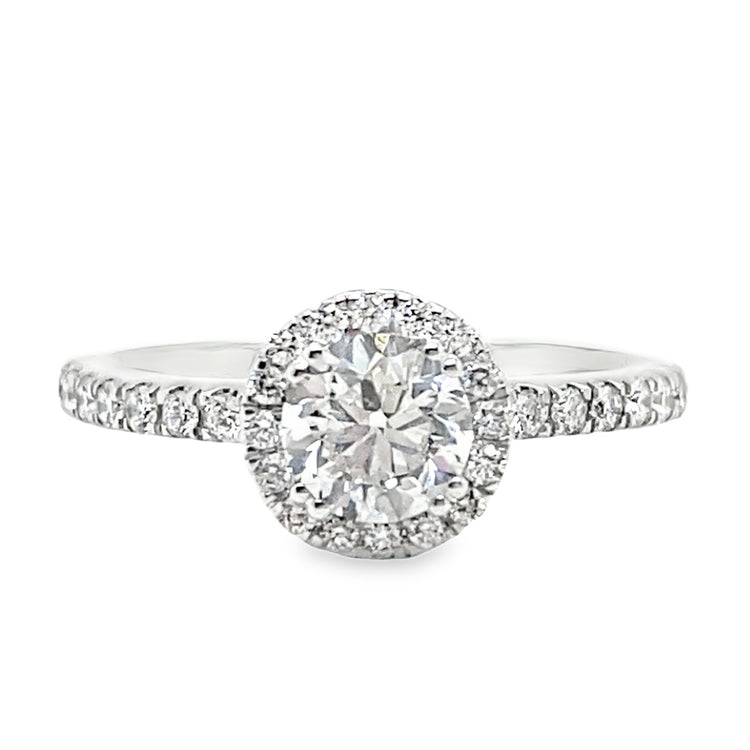 1.02TCW Canadian Diamond Halo Ring