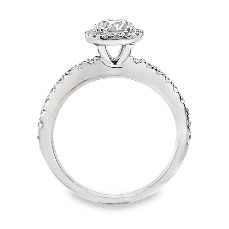 1.02TCW Canadian Diamond Halo Ring