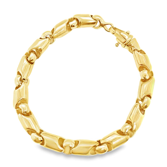 Heavy Gold Link Bracelet