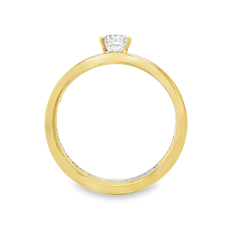 Tri Gold Diamond Ring by Cartier
