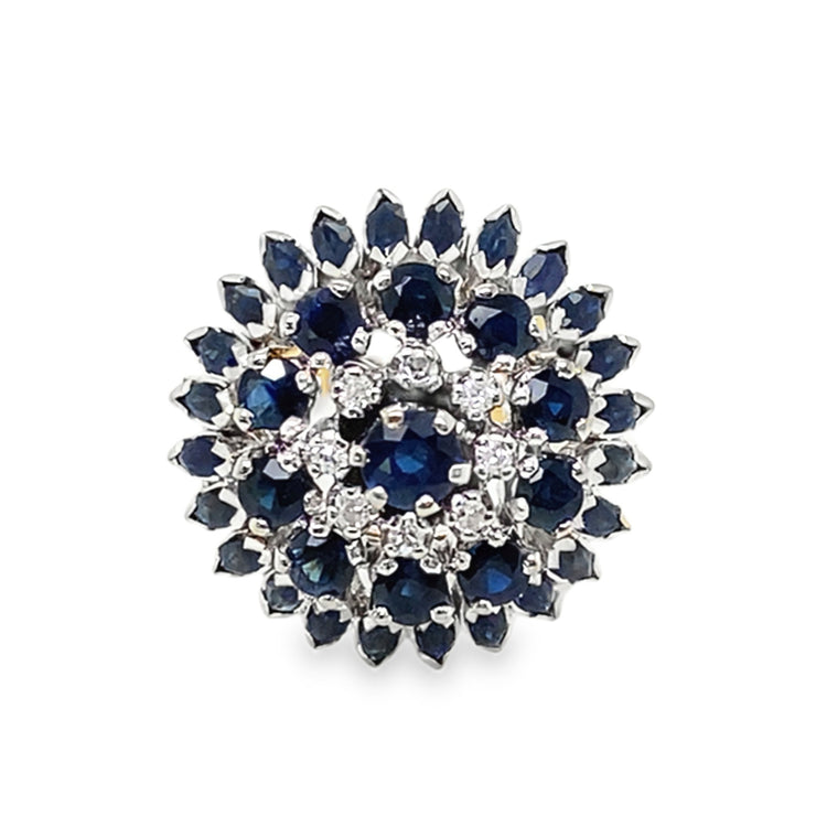 Diamond & Sapphire Cocktail Ring