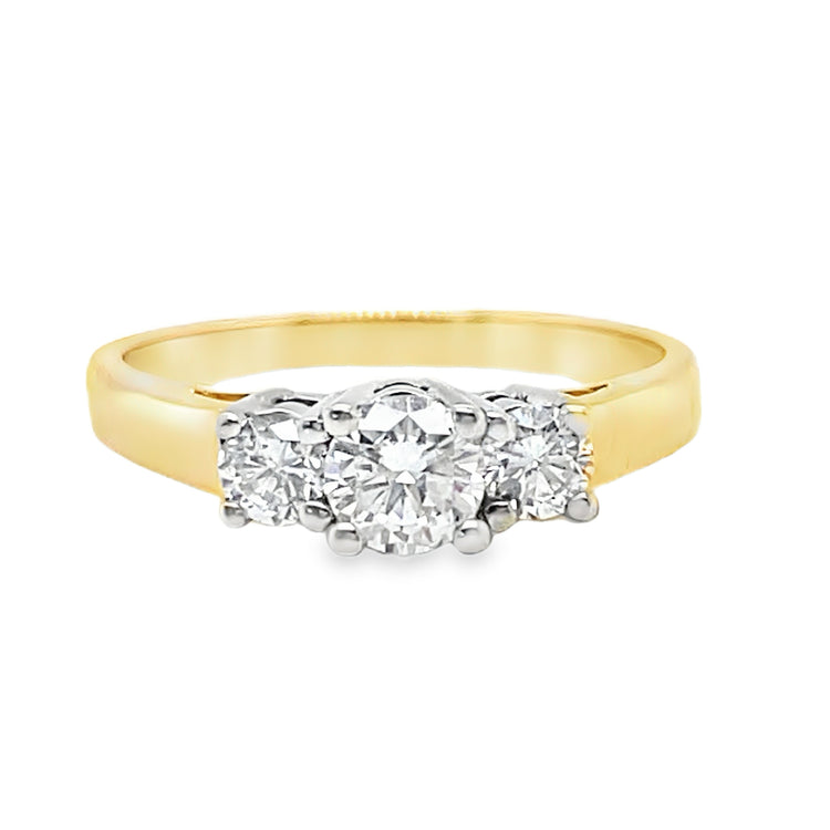 .55TCW Three Stone Diamond Ring