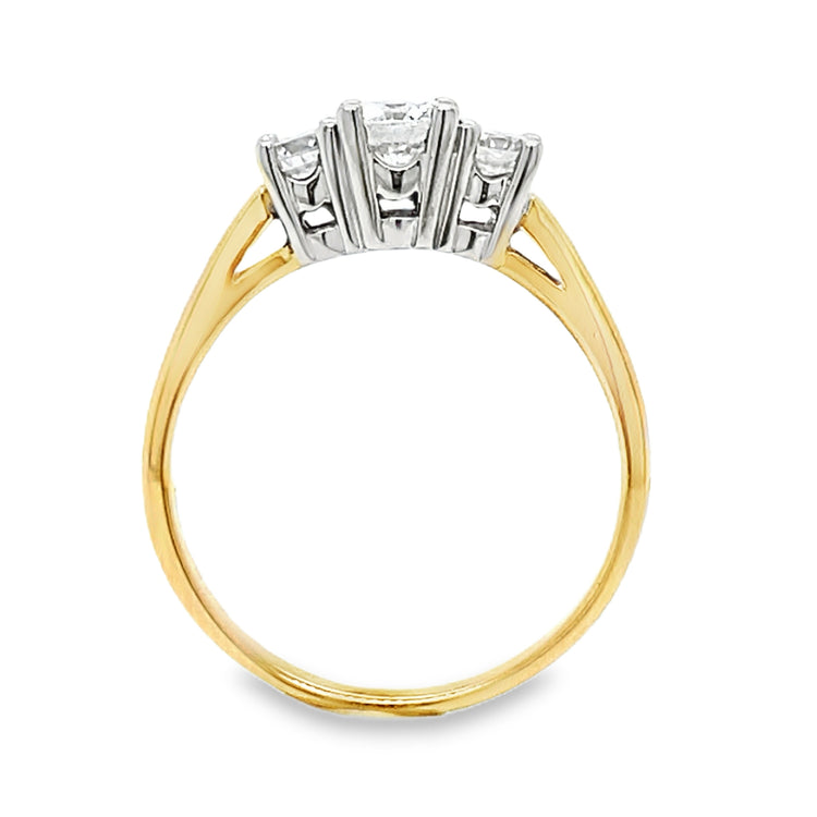 .55TCW Three Stone Diamond Ring