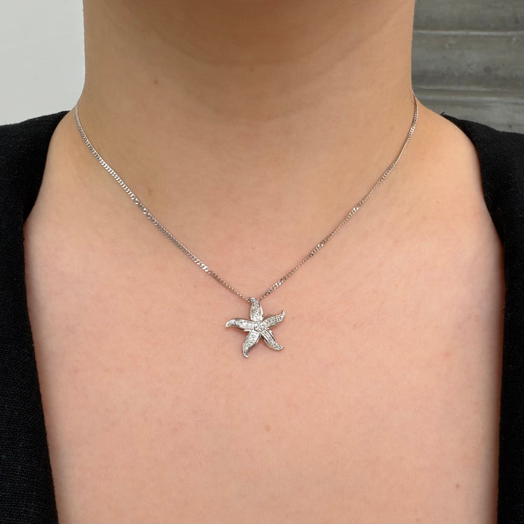 Starfish Diamond Necklace