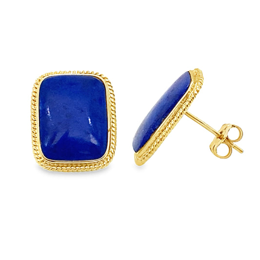 Square Lapis Studs