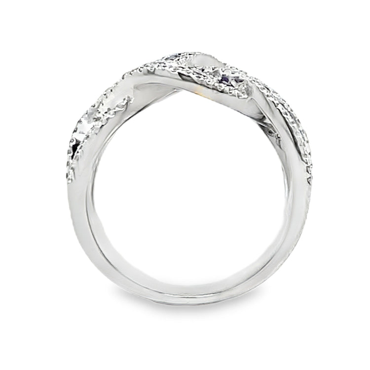 Diamond & Sapphire Braided Ring