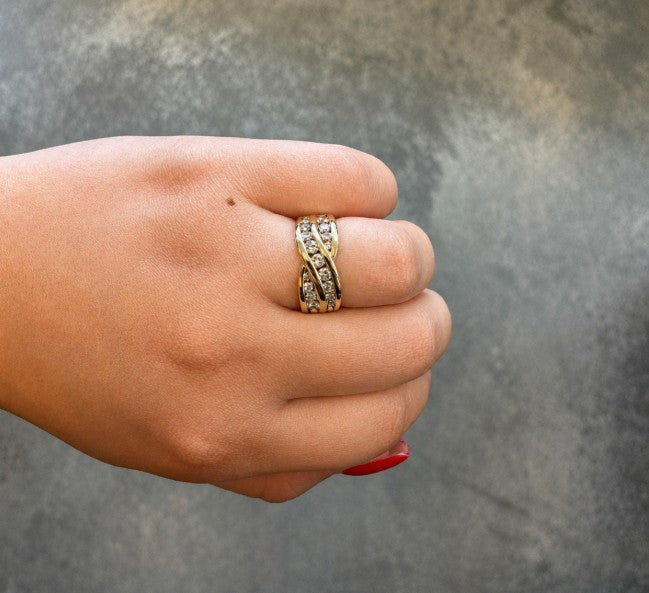 1.00TCW Channel Set Diamond Ring