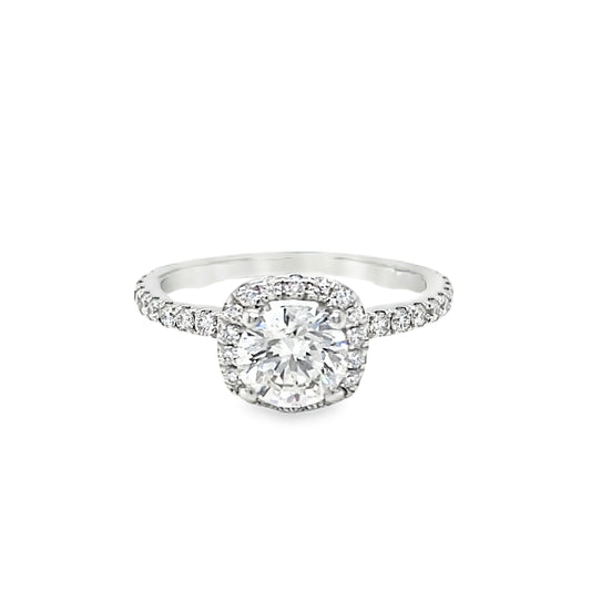 1.52TCW Diamond Halo Ring by Noam Carver