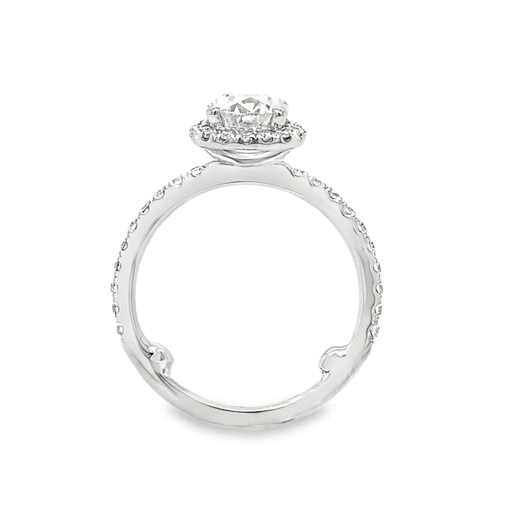 1.52TCW Diamond Halo Ring by Noam Carver