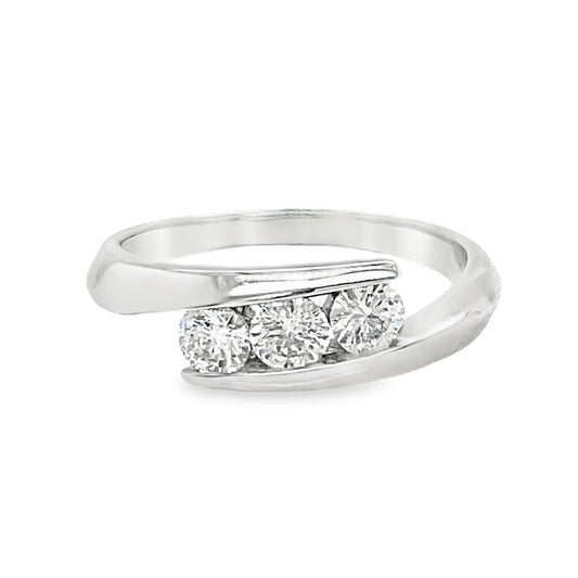Three Stone Bypass Ring