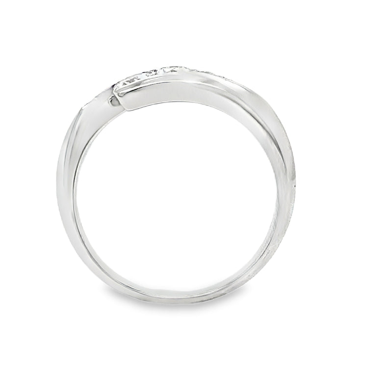 Three Stone Bypass Ring