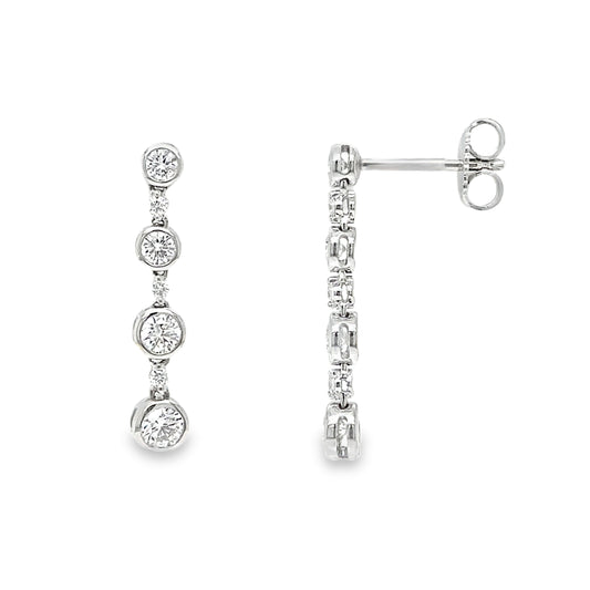 1.00TCW Diamond Drop Earrings