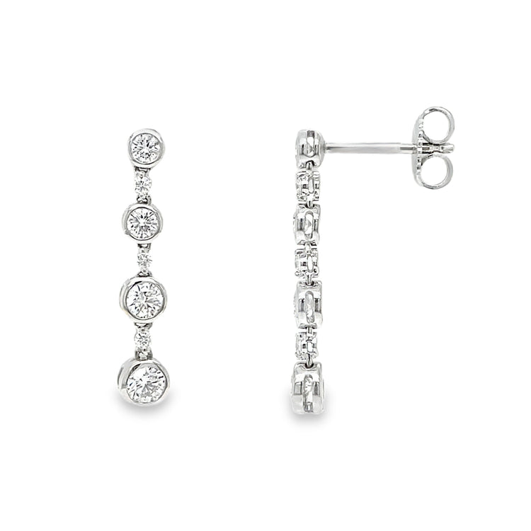 1.00TCW Diamond Drop Earrings