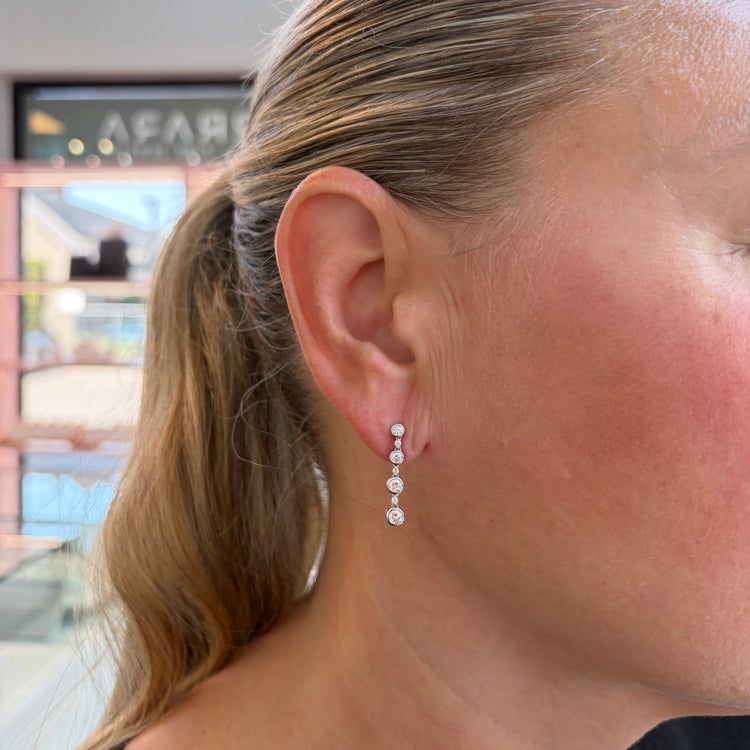 1.00TCW Diamond Drop Earrings
