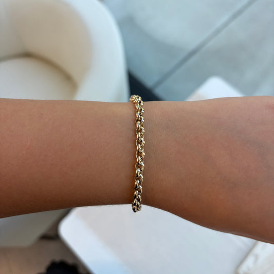 7.5 Inch Rolo Bracelet