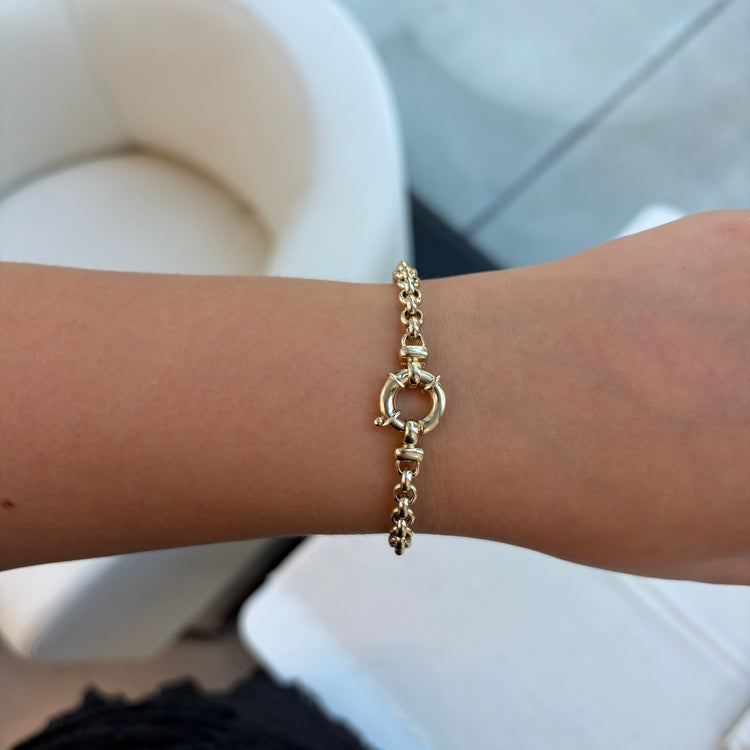 7.5 Inch Rolo Bracelet