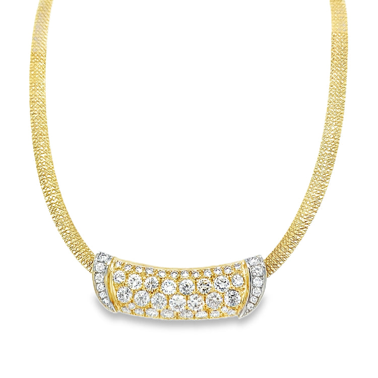 Omega Collar With Diamond Slider