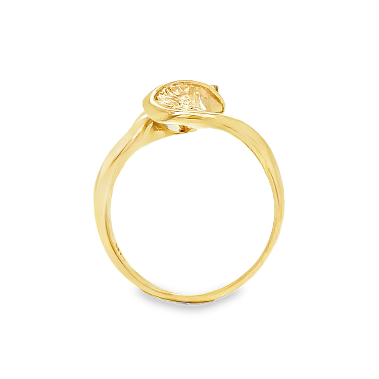 Nugget Texture Diamond Ring